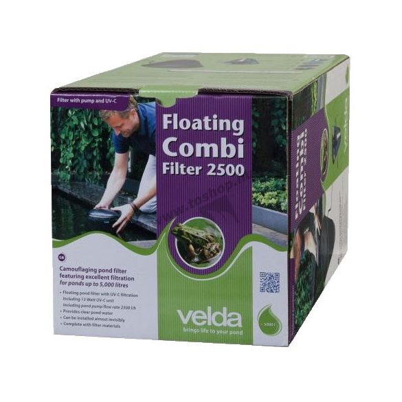 Velda Floating Combi filter 2500 - 2500 l/h pumpa, 13 W UVC