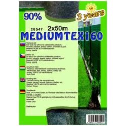 MEDIUMTEX160 Árnyékoló háló 2x50m zöld 90%