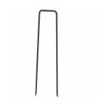 B-MAN Fém leszúrótüske műfűhöz, U alakú, zöld, 16cm 20db/csom